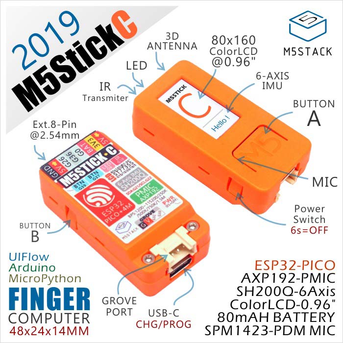 The M5StickC, First Impressions